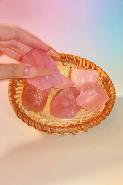 Rose quartz tumbles 100g