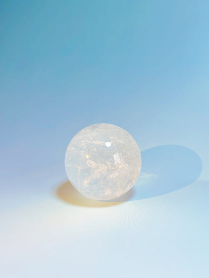 Clear quartz ball